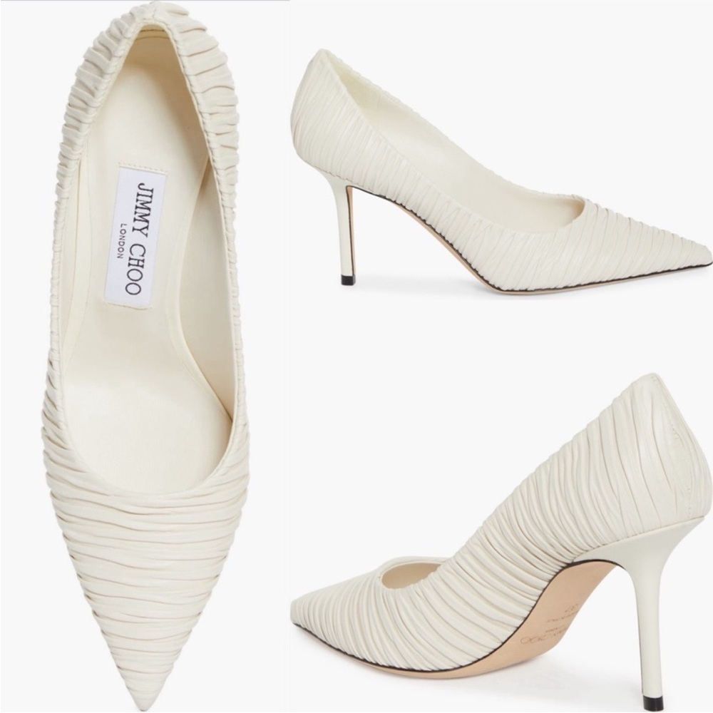 Like new JIMMY CHOO Love Ruched Pump $850 40.5